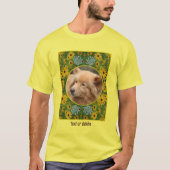 Black Eed Susanデイジー絵を描のAdd Your Own Photo Tシャツ (正面)