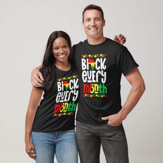 Black Every Month Black History Month African Prid Tシャツ (ユニセックス)