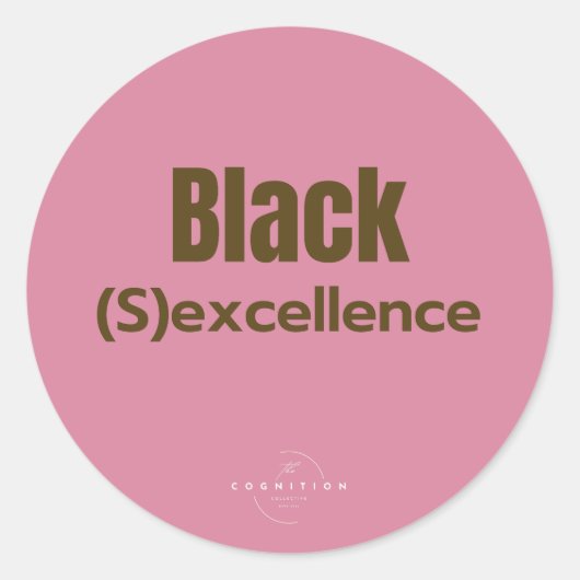 Black Excellence;) ラウンドシール (正面)