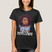 Black Excellence African Pride Black History Month Tシャツ (正面)