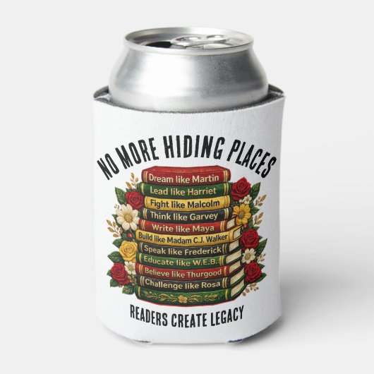 Black Excellence History Heroes Bookish Gift 缶クーラー (缶正面)