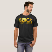Black Excellence Melanin African Black History Bla Tシャツ (正面フル)