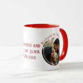 Black excellence Quote Heart Shape Photo light Red マグカップ (正面右)