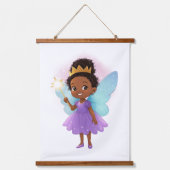Black Fairy Girl Hanging Poster 吊り下げ型タペストリー (正面)