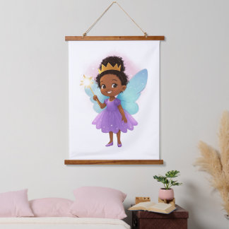 Black Fairy Girl Hanging Poster 吊り下げ型タペストリー