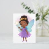 Black Fairy Girl Postcard  ポストカード (スタンド正面)