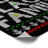 Black Family 2025 Afro Christmas Tree Santa Pj Mat ポスター (角)