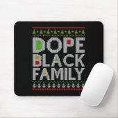 Black Family 2025 Afro Christmas Tree Santa Pj Mat マウスパッド (マウス)