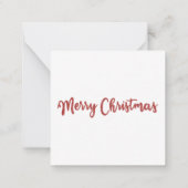 Black Family Christmas Card ノートカード (裏面)