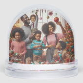 BLACK FAMILY CHRISTMAS SNOW GLOBE (正面)