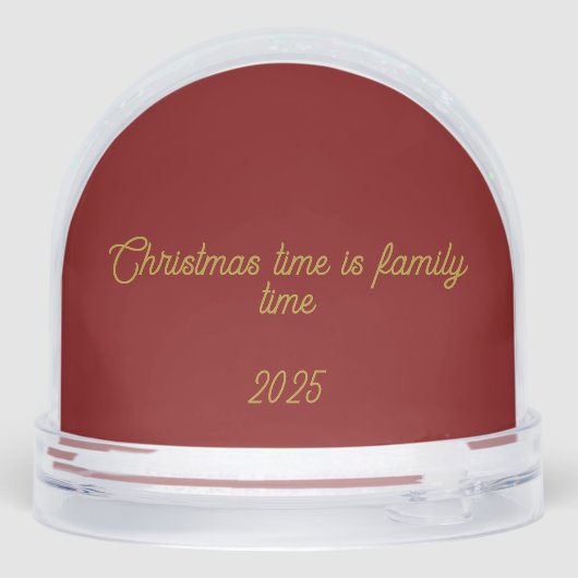 BLACK FAMILY CHRISTMAS SNOW GLOBE (裏面)