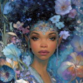 Black Fantasy Art African American Elf Goddess ポスター