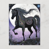 Black Fantasy Horse ポストカード (正面)