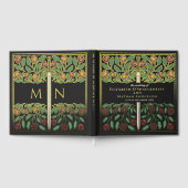 Black Fantasy Royal Medieval Sword Wedding ゲストブック (全面)