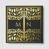 Black Fantasy Royal Medieval Sword Wedding ゲストブック (裏面)