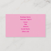 Black Fashionista with Side Afro Puff 名刺 (裏面)