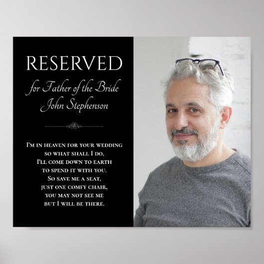 Black Father of Bride Photo 結婚's ポスター (正面)