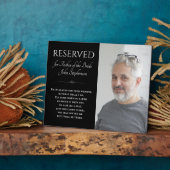 Black Father of Bride Photo Memorial 結婚's フォトプラーク (側面)