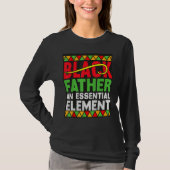 Black Father The Essential Element Father s Day D Tシャツ (正面)