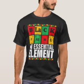 Black Father The Essential Element Father s Day  D Tシャツ (正面)