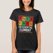 Black Father The Essential Element Father s Day  D Tシャツ (正面)