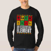 Black Father The Essential Element Father s Day Tシャツ (正面)