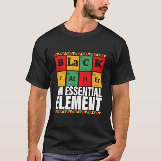 Black Father The Essential Elet Father'S Day Tシャツ (正面)