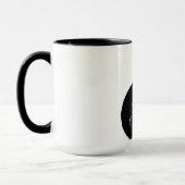 Black fatty cat mug マグカップ (左)