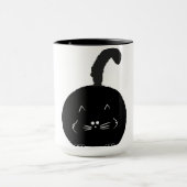 Black fatty cat mug マグカップ (中央)