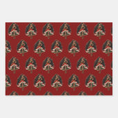 Black Female Nutcracker Dancer Gift Wrapping Paper ラッピングペーパーシート (正面2)