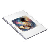 Black Female Writing in a Journal ノートブック (右側)