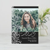 Black Ferns Vintage Photo Graduation Announcement 招待状 (スタンド正面)