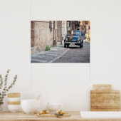 Black Fiat 500, Cinquecento, in Italy ポスター (キッチン)