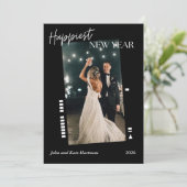 Black Film Happy New Year Photo Simple (スタンド正面)