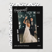 Black Film Happy New Year Photo Simple (正面/裏面)