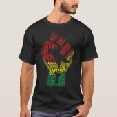 Black Fist Shirt African American Pride Black Hist Tシャツ (正面)