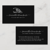 Black Fitness gym sport yoga studio 名刺 (正面/裏面)