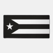 Black flag of Puerto Rico デスクマット (正面)