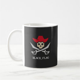 Black Flag Pirate Skull コーヒーマグカップ