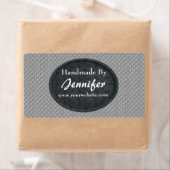 Black Floral Design Personalized Handmade By ラベル (インサイチュ)