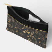 Black Floral Grace Maid of honor Accessory Pouch アクセサリーポーチ (見開き)