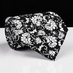 Black Floral Pattern Custom Necktie ネクタイ<br><div class="desc">This custom necktie features a sophisticated floral pattern, making it a stylish and unique accessory. It's perfect for adding a touch of personality to any outfit, whether it's for a special occasion or everyday wear. The high-quality fabric ensures a comfortable and long-lasting wear, and the custom design allows you to...</div>