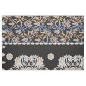 Black Floral Wallpaper. Boho Lace Textile ファブリック (ファットクウォーター)