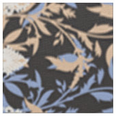 Black Floral Wallpaper. Boho Lace Textile ファブリック (クローズアップ)