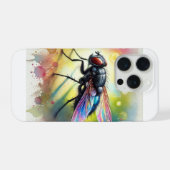 Black Fly 300824AREF111 - Watercolor iPhoneケース (裏面横)
