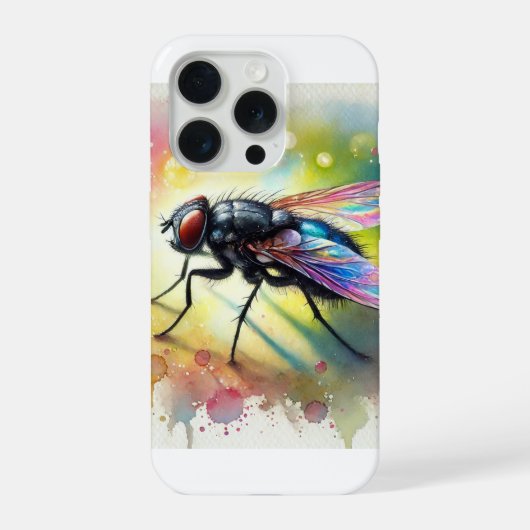 Black Fly 300824AREF111 - Watercolor iPhoneケース (裏面)