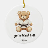 【BLACK】For all judo lovers, young and old. セラミックオーナメント (正面)