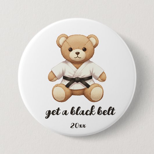 【BLACK】For all judo lovers, young and old. 缶バッジ (正面)
