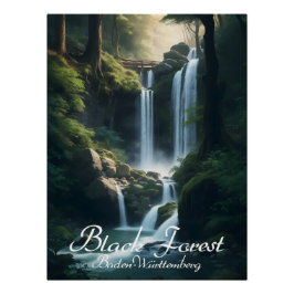 Black Forest Germany Travel Poster ポスター