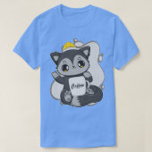 Black Fox For Coffee Lover And Construction Worker Tシャツ (デザイン正面)